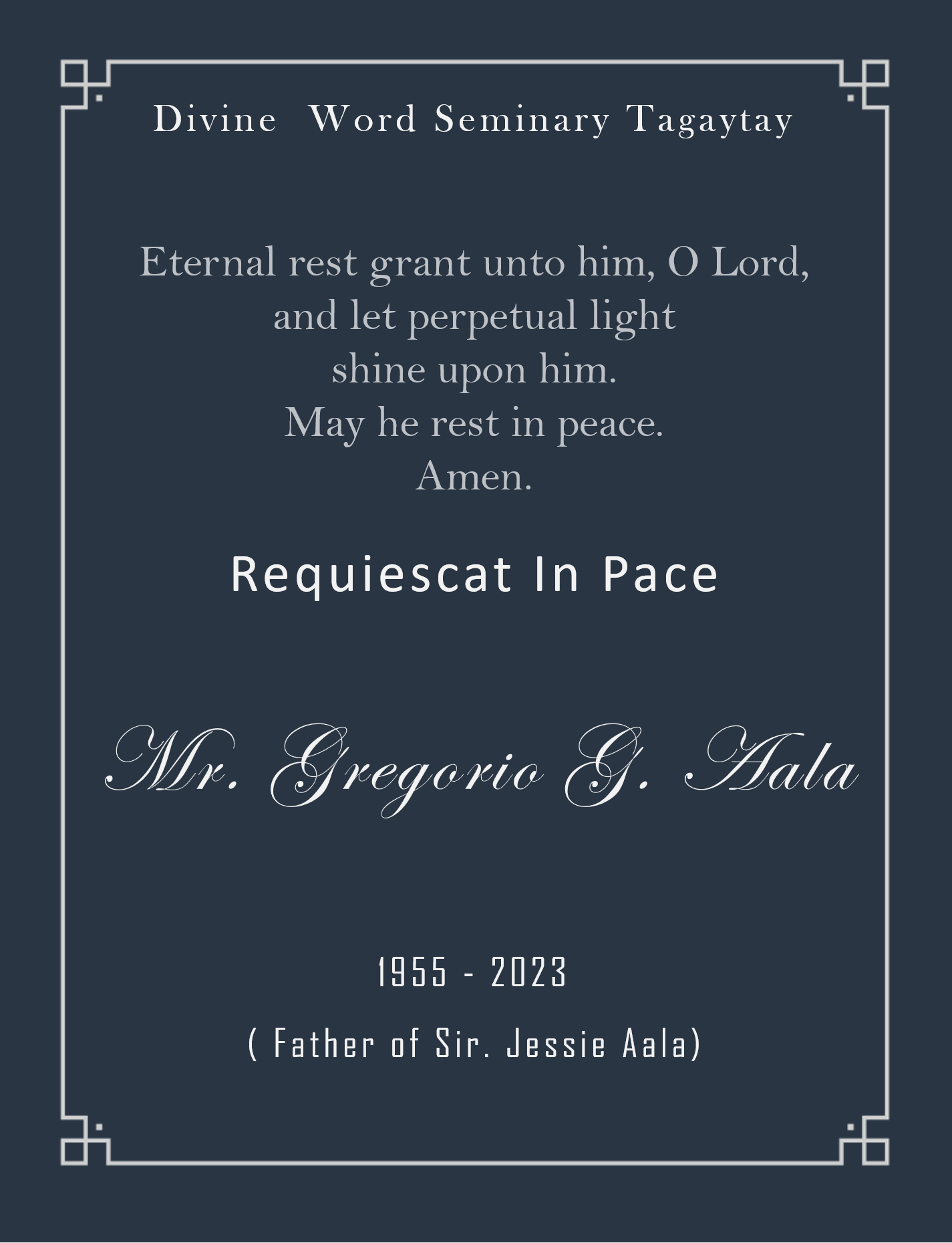 Requiescat In Pace