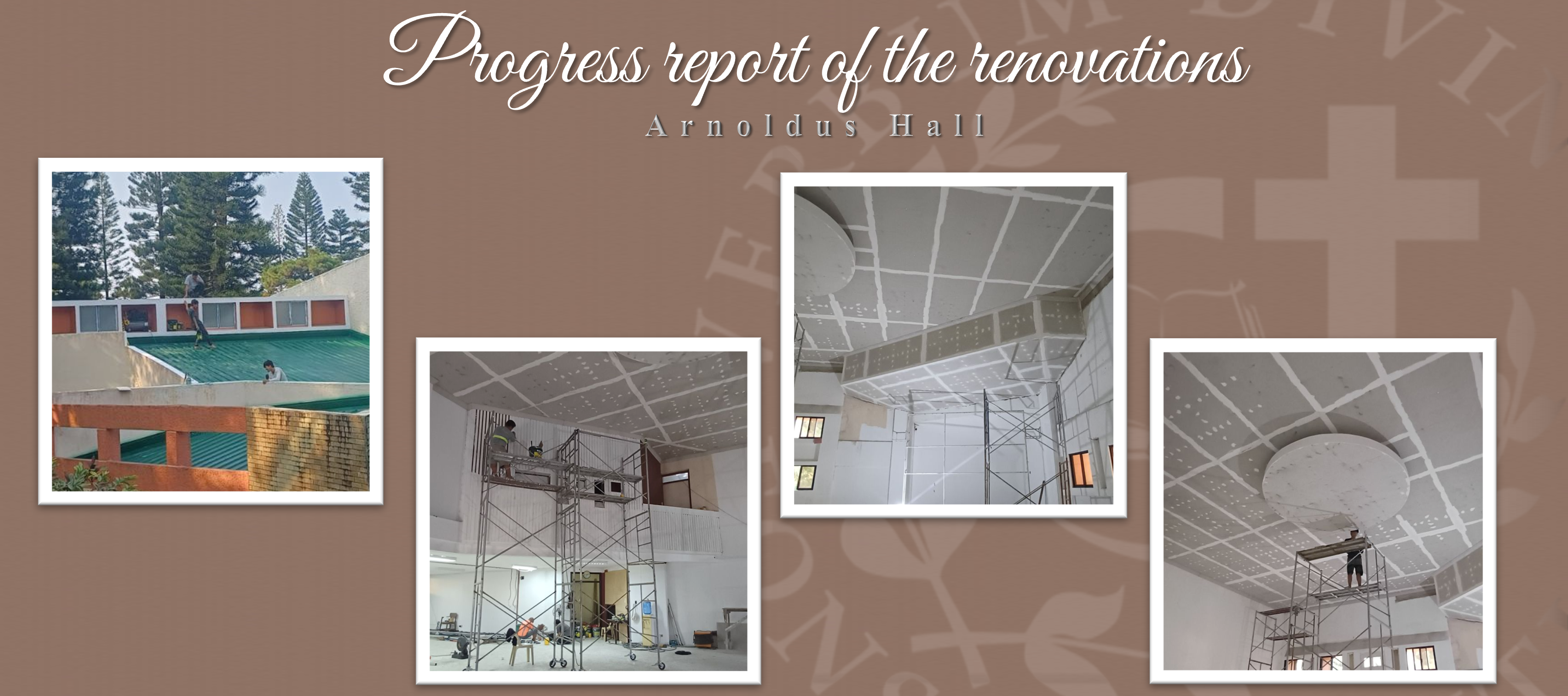 Progress report of the renovations (Arnoldus Hall)