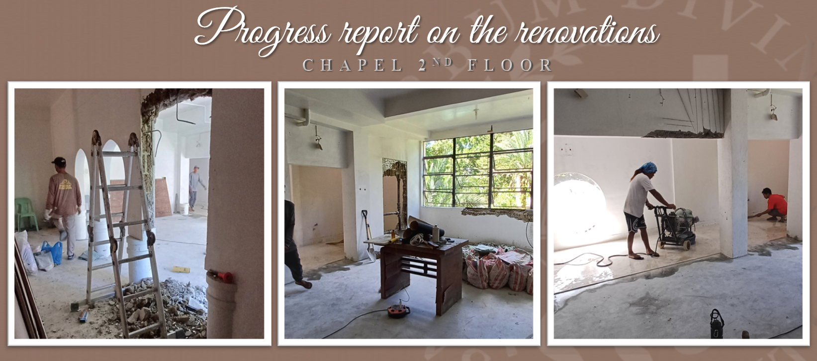 Progress report on the Renovations