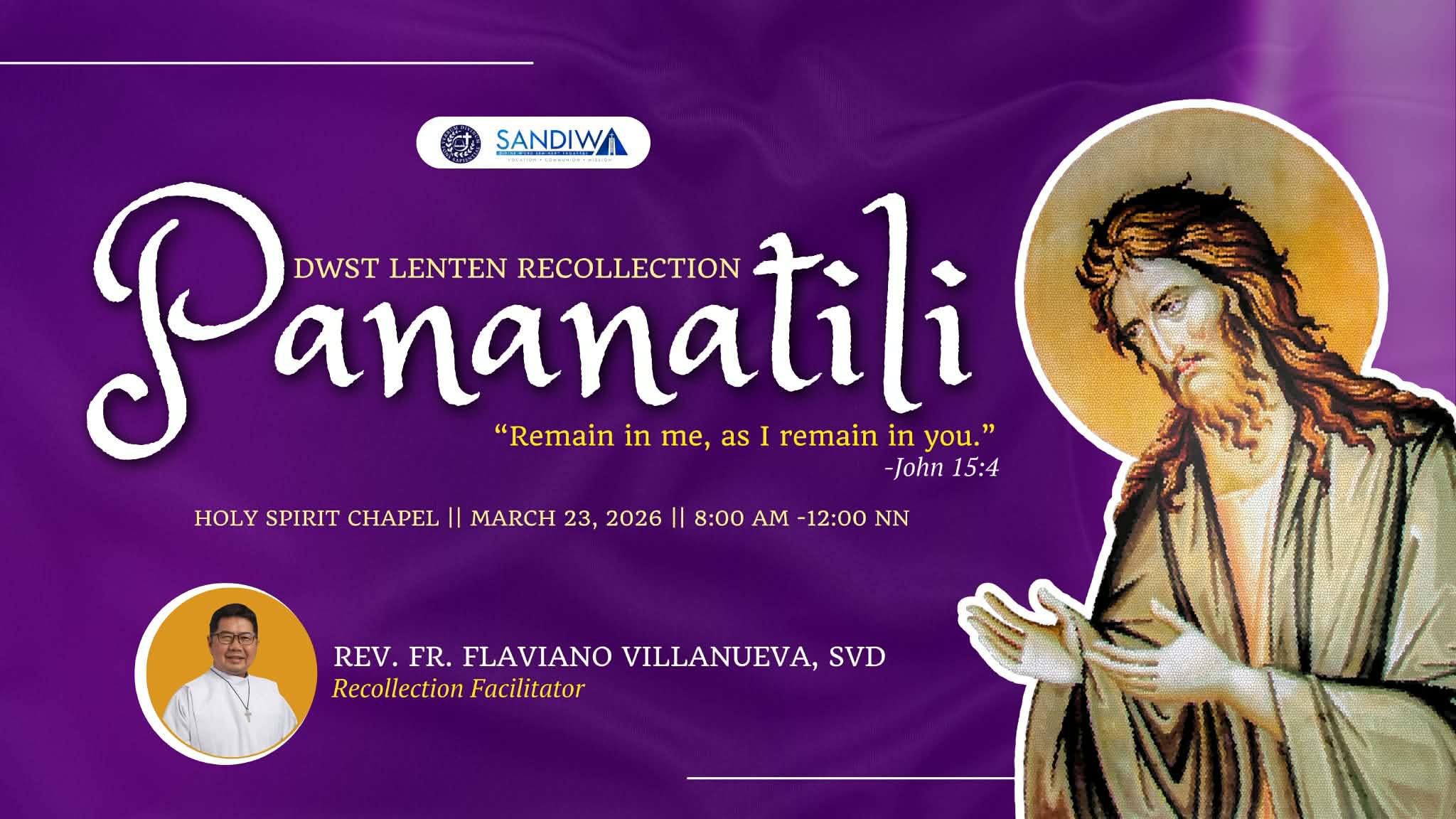 DWST Lenten Recollection "Pannatili"